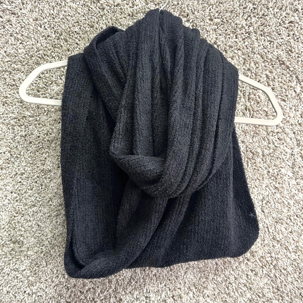 Barefoot Dreams Scarf Women's One Size CozyChic Lite Knit Dark Grey Infinity